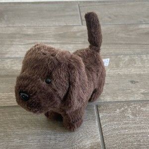 American Girl 2013 Pet Brown Dog Chocolate Chip Labrador Lab Hard Body Plush Toy